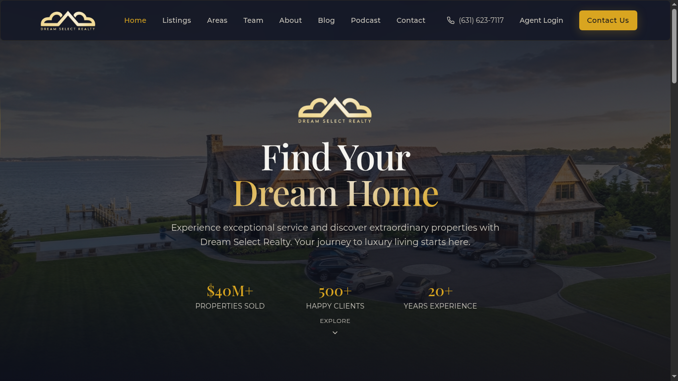 Dream Select Realty — Luxury Real Estate Website